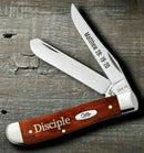 Case XX Disciple Pocket Knife Stainless Steel Blades Red Chestnut Smooth Bone Handle 60868 -Case Cutlery - Survivor Hand Precision Knives & Outdoor Gear Store