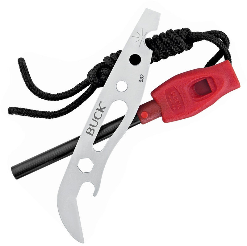 Buck Selkirk Fire Starter Dimensions 4.125" With Integrated Whistle And Lanyard 837BKS -Buck - Survivor Hand Precision Knives & Outdoor Gear Store