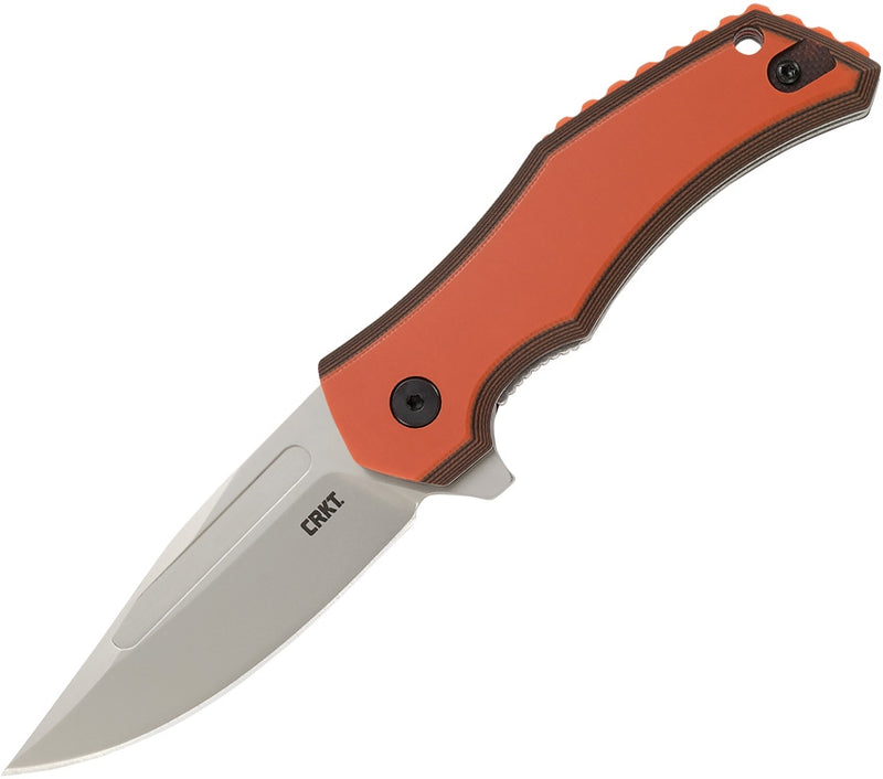 CRKT Fawkes Linerlock Folding Knife 2.75" 1.4116 Steel Blade Black / Orange G10 Handle 2372 -Survivor Hand - Survivor Hand Precision Knives & Outdoor Gear Store