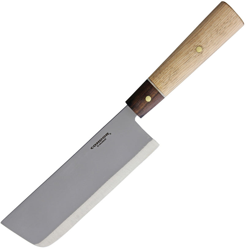 Condor Kondoru Nakkiri Kitchen Knife 6.5" 1095HC Steel Blade Hickory/Walnut Wood Handle TK500170 -Condor - Survivor Hand Precision Knives & Outdoor Gear Store