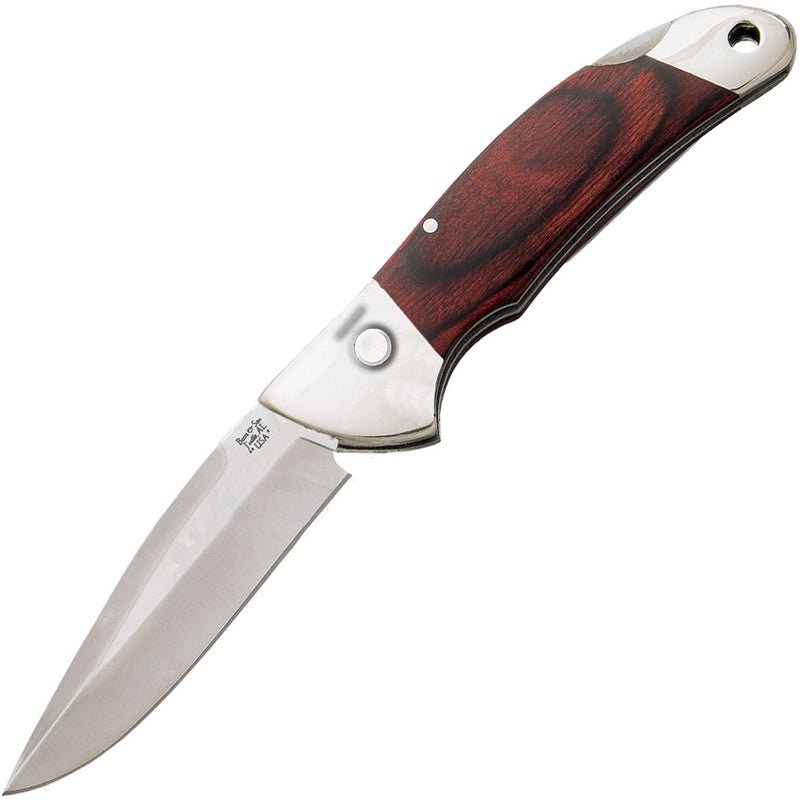 Bear & Son Folding Automatic Knife 2.75" High Carbon Steel Blade Rosewood Handle 2A08R -Bear & Son - Survivor Hand Precision Knives & Outdoor Gear Store