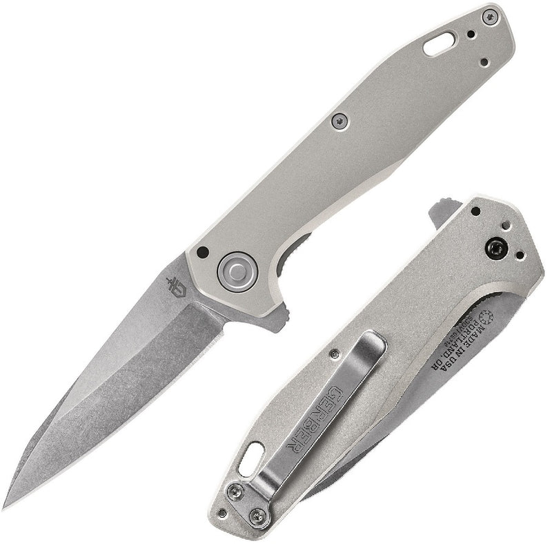 Gerber Fastball Linerlock Folding Knife 3" CPM S30V Steel Blade Gray Aluminum Handle 611 -Gerber - Survivor Hand Precision Knives & Outdoor Gear Store