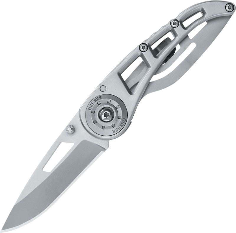 Gerber Ripstop I Folding knife 3" 440A Steel Blade Stainless Handle 1614 -Gerber - Survivor Hand Precision Knives & Outdoor Gear Store