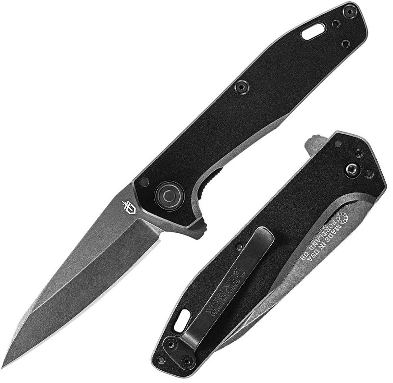 Gerber Fastball Linerlock Folding Knife 3" CPM S30V Steel Blade Black Aluminum Handle 612 -Gerber - Survivor Hand Precision Knives & Outdoor Gear Store