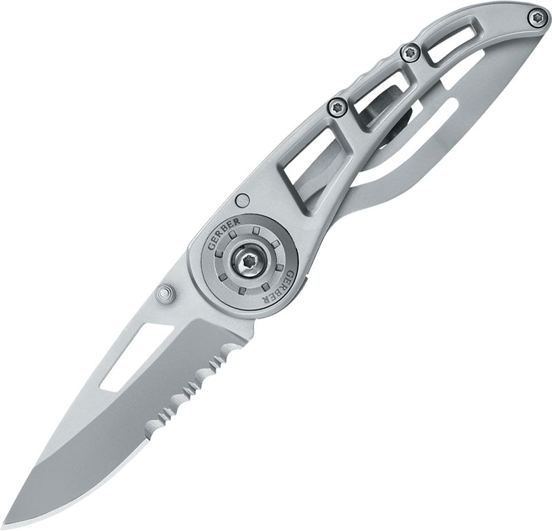 Gerber Ripstop I Folding Knife 440A Steel Blade Stainless Handle 1613 -Gerber - Survivor Hand Precision Knives & Outdoor Gear Store