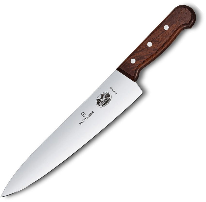 Victorinox Chef's Knife 10" Satin Finish High Carbon Steel Blade Rosewood Handle 5200025 -Victorinox - Survivor Hand Precision Knives & Outdoor Gear Store