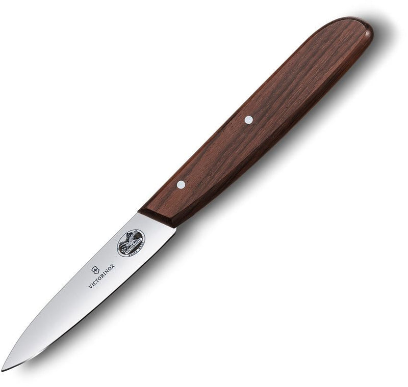 Victorinox Paring Knife 3.25" Satin Finish Stainless Steel Blade Walnut Handle 53000 -Victorinox - Survivor Hand Precision Knives & Outdoor Gear Store