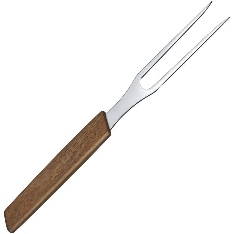 Victorinox Kitchen Carving Fixed Fork 5.5" Stainless Tines Blade Walnut Handle 6903015G -Victorinox - Survivor Hand Precision Knives & Outdoor Gear Store
