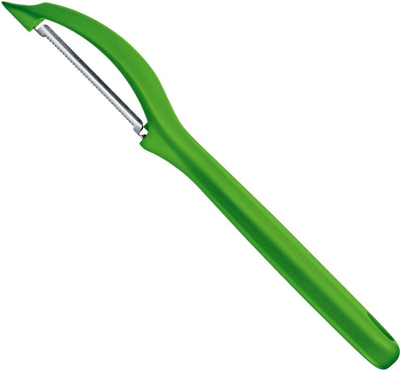 Victorinox Universal Kitchen Peeler Double Serrated Edge Pivoting Stainless Blade green Polypropylene Handle 760754 -Victorinox - Survivor Hand Precision Knives & Outdoor Gear Store