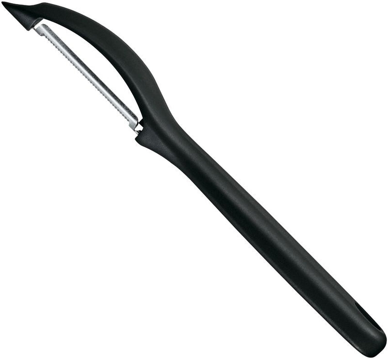 Victorinox Universal Kitchen Peeler Double Serrated Edge Pivoting Stainless Blade Black Polypropylene Handle 76075 -Victorinox - Survivor Hand Precision Knives & Outdoor Gear Store
