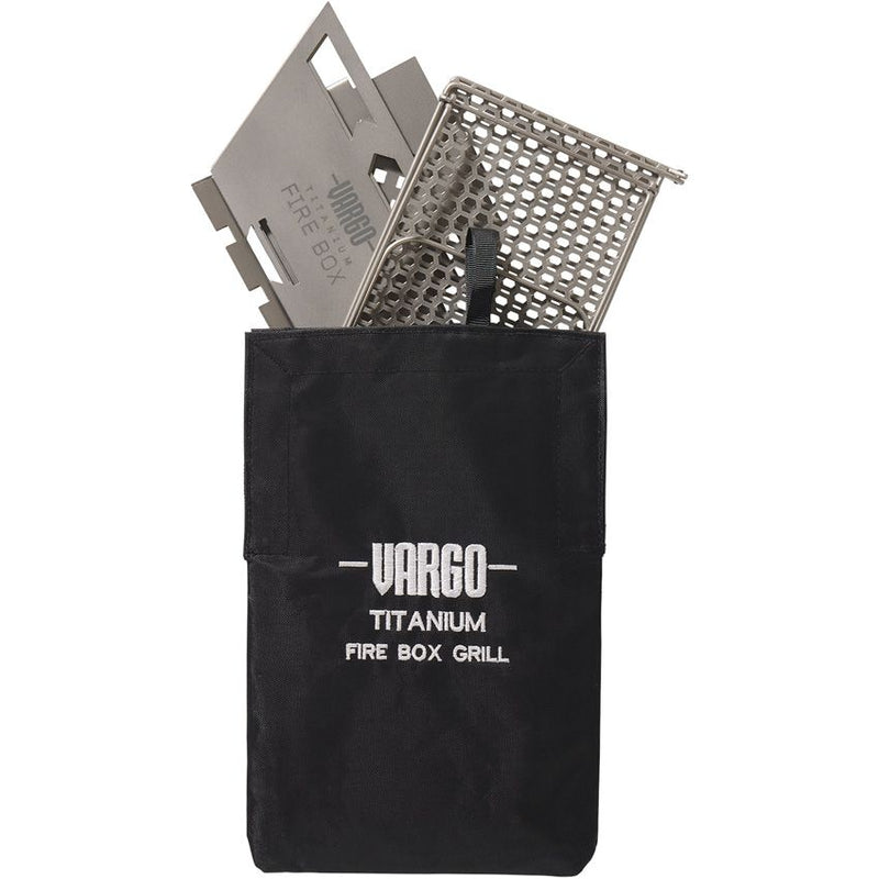 Vargo Fire Box Grill 2.0 With Fold Flat Design And Drawstring Nylon Carry Case 320 -Vargo - Survivor Hand Precision Knives & Outdoor Gear Store