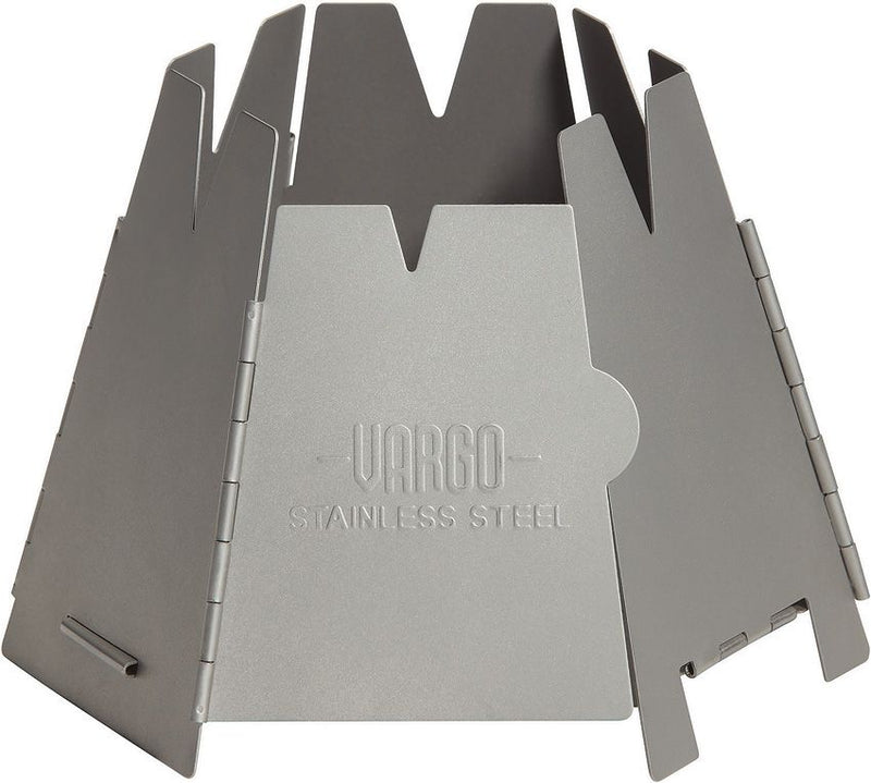 Vargo Hexagon Backpacking Wood Stove - Stainless Version With Slim Compact Design Folds Flat 423 -Vargo - Survivor Hand Precision Knives & Outdoor Gear Store