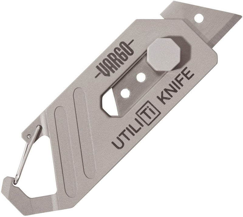 Vargo UtiliTy Knife One-Handed Operation With Integrated Carabiner And Titanium Construction 493 -Vargo - Survivor Hand Precision Knives & Outdoor Gear Store