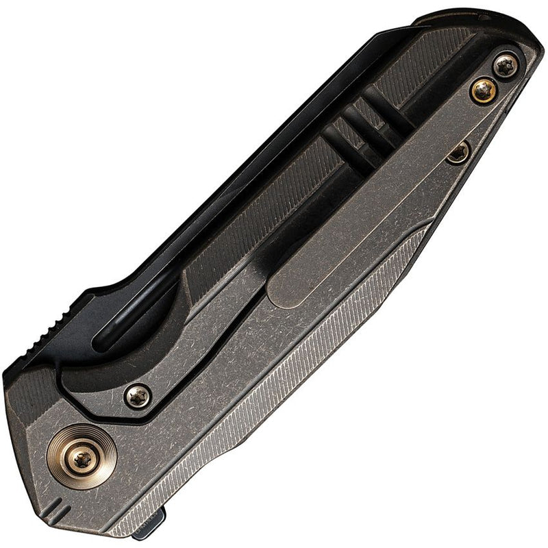We Knife Co StarHawk Frame Folding Knife 2.88" CPM-20CV Steel Blade Gray Titanium Handle 210172 -We Knife Co - Survivor Hand Precision Knives & Outdoor Gear Store