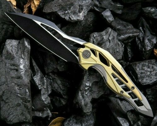 We Knife Co Arrakis Folding Knife 3.5" Bohler M390 Steel Blade Titanium Handle 906A -We Knife Co - Survivor Hand Precision Knives & Outdoor Gear Store