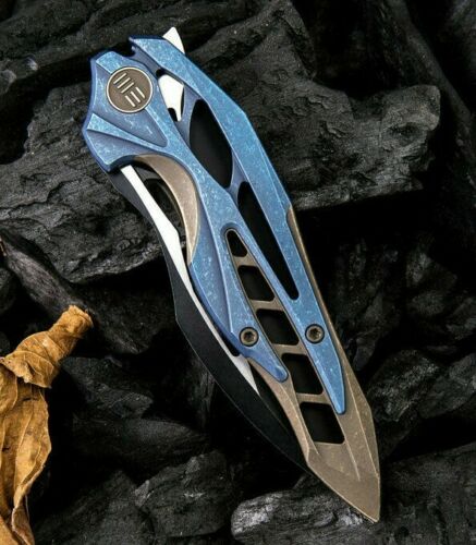 We Knife Co Arrakis Folding Knife 3.5" Bohler M390 Steel Blade Titanium Handle 906B -We Knife Co - Survivor Hand Precision Knives & Outdoor Gear Store