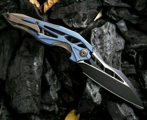 We Knife Co Arrakis Folding Knife 3.5" Bohler M390 Steel Blade Titanium Handle 906B -We Knife Co - Survivor Hand Precision Knives & Outdoor Gear Store