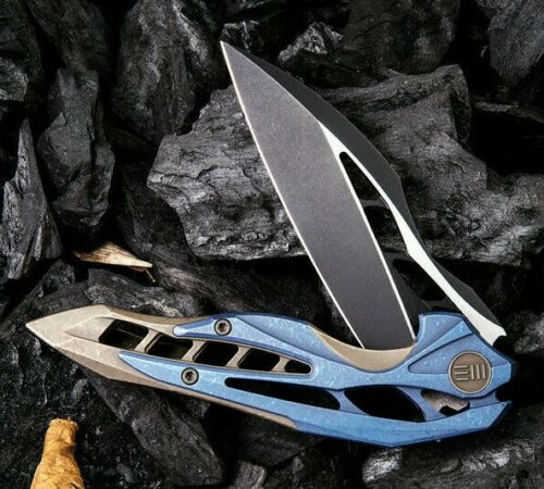 We Knife Co Arrakis Folding Knife 3.5" Bohler M390 Steel Blade Titanium Handle 906B -We Knife Co - Survivor Hand Precision Knives & Outdoor Gear Store