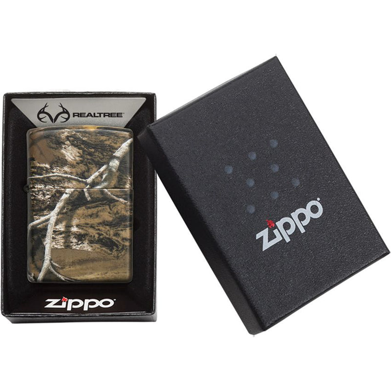 Zippo Realtree Edge Wrapped Design All Metal Construction And Dimensions: 0.5" x 2.25" 09252 -Zippo - Survivor Hand Precision Knives & Outdoor Gear Store