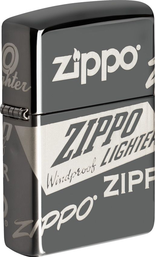 Zippo Lighter Windproof All Metal Construction With Black Ice Color And Dimensions: 0.5" x 2.25" Made in USA 11451 -Zippo - Survivor Hand Precision Knives & Outdoor Gear Store