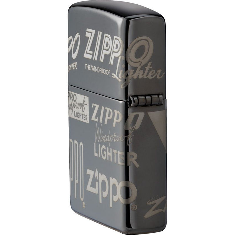 Zippo Lighter Windproof All Metal Construction With Black Ice Color And Dimensions: 0.5" x 2.25" Made in USA 11451 -Zippo - Survivor Hand Precision Knives & Outdoor Gear Store