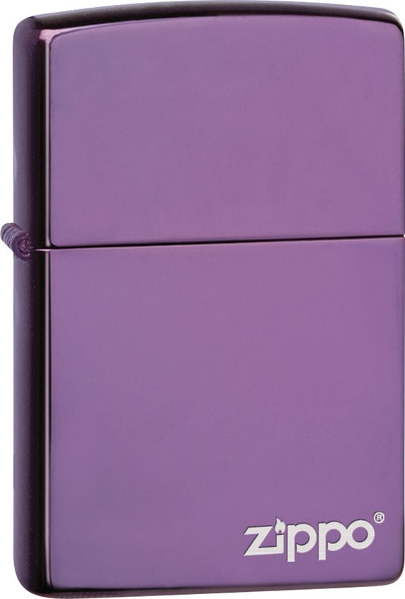 Zippo Lighter Classic Purple Windproof All Metal Construction With Logo And Dimensions: 0.5" x 2.25" Made in USA 12747 -Zippo - Survivor Hand Precision Knives & Outdoor Gear Store
