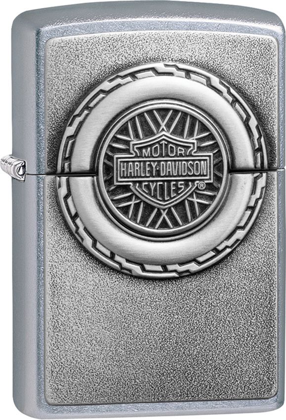 Zippo Harley-Davidson Design Street Chrome Lighter Windproof And All Metal Construction 14490 -Zippo - Survivor Hand Precision Knives & Outdoor Gear Store