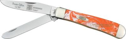 Case XX Trapper Tennessee Pocket Knife Stainless Steel Blades Orange Corelon Handle 9254TN -Case Cutlery - Survivor Hand Precision Knives & Outdoor Gear Store