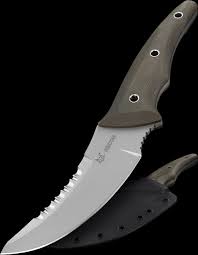 Fox Recon Fixed Knife 4.75" N690Co Steel Full Tang Blade Green Micarta Handle X512OD -Fox - Survivor Hand Precision Knives & Outdoor Gear Store