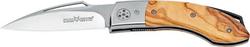 Fox Dream Catcher Liner Folding Knife 3.13" N690 Stainless Steel Blade Wood Handle 440OL -Fox - Survivor Hand Precision Knives & Outdoor Gear Store