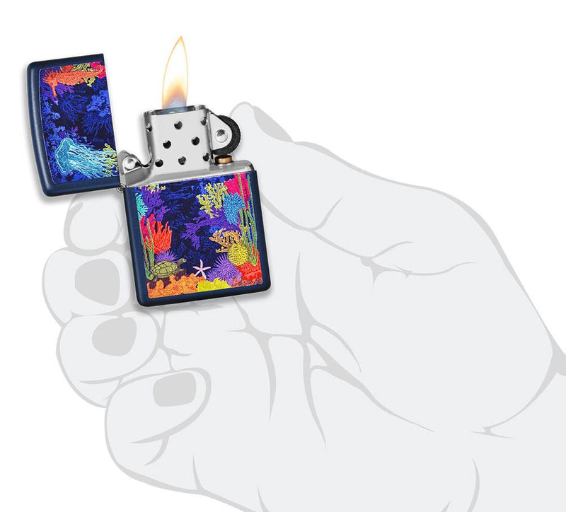 Zippo Lighter Sea Life Feature Windproof All Metal Construction 19871 -Zippo - Survivor Hand Precision Knives & Outdoor Gear Store