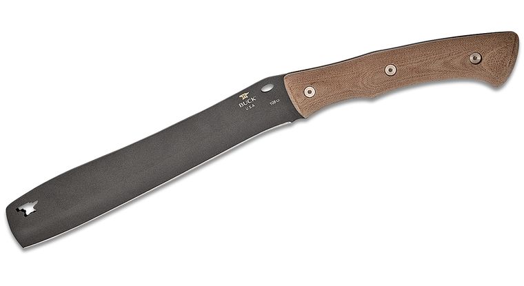 Buck Compadre Froe Fixed Knife 9.5" 5160 Steel Blade Natural Canvas Micarta Handle 108BRS1 -Buck - Survivor Hand Precision Knives & Outdoor Gear Store