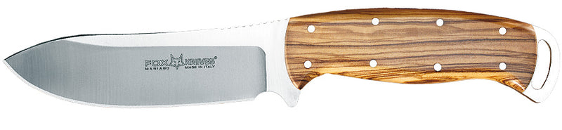 Fox Pachi Persian Fixed Knife 4.5" N690 Steel Full Tang Blade Olive Wood Handle 445OL -Fox - Survivor Hand Precision Knives & Outdoor Gear Store
