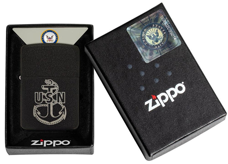 Zippo Lighter USN Feature Windproof All Metal Construction 17323 -Zippo - Survivor Hand Precision Knives & Outdoor Gear Store