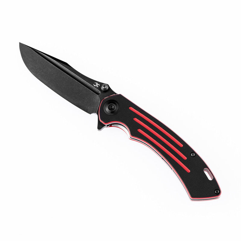 Kansept Knives Pretatout Folding Knife 3.56" 154CM Steel Blade Black and Red G10 Handle 1032A1 -Kansept Knives - Survivor Hand Precision Knives & Outdoor Gear Store