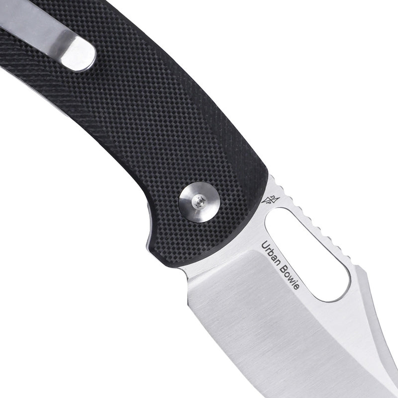 Kizer Cutlery Urban Bowie Linerlock Folding Knife 2.37" 154CM Steel Blade Black G10 Handle 2578C1 -Kizer Cutlery - Survivor Hand Precision Knives & Outdoor Gear Store