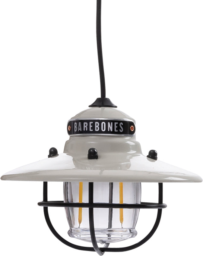 Barebones Living Pendant Light Rechargeable Edison-Style LED White Stamped Steel Construction RE210 -Barebones Living - Survivor Hand Precision Knives & Outdoor Gear Store