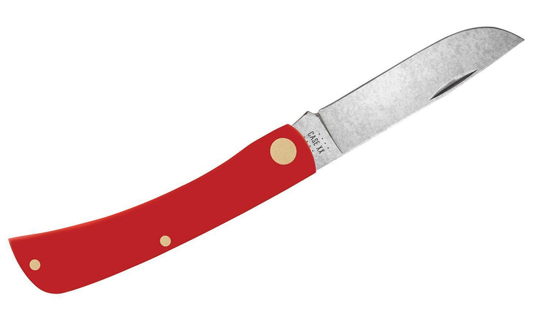 Case XX Sod Buster Jr Pocket Knife Carbon Steel Skinner Blades Red Synthetic Handle 3932 -Case Cutlery - Survivor Hand Precision Knives & Outdoor Gear Store