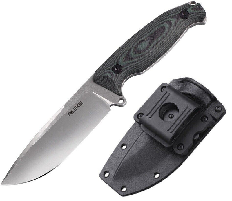 RUIKE Jager F118 Fixed Knife 4.5" 14C28N Steel Full Tang Blade Green / Black G10 Handle F118G -RUIKE - Survivor Hand Precision Knives & Outdoor Gear Store