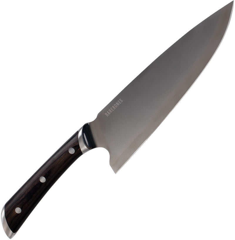 Barebones Living Kitchen Chef's Knife 8" 50CrMoV15 Steel Blade Black Infused Pakkawood Handle 490 -Barebones Living - Survivor Hand Precision Knives & Outdoor Gear Store