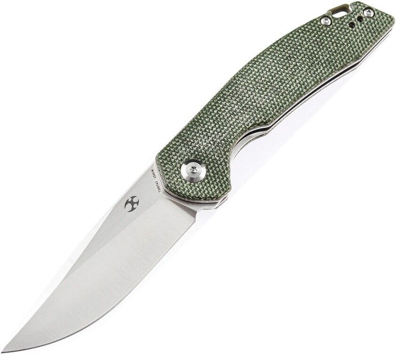 Kansept Knives Mini Accipiter Framelock Folding Knife 2.75" 154CM Steel Blade Green Micarta Handle 2007A2 -Kansept Knives - Survivor Hand Precision Knives & Outdoor Gear Store