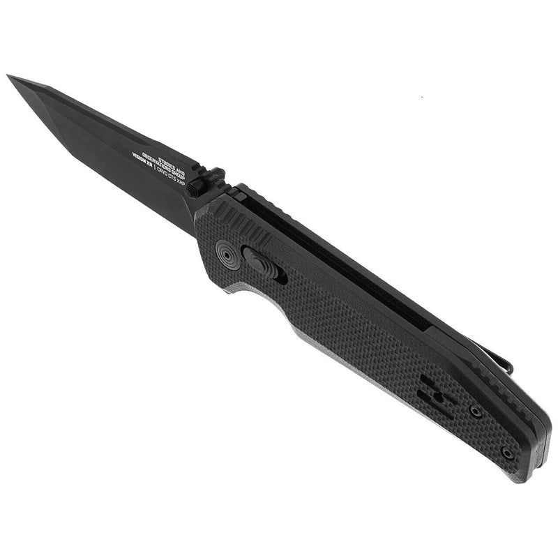 SOG Vision XR Folding Knife 3.38" Toxide Coaed CTS-XHP Steel Tanto Blade Black G10 Handle 12570157 -SOG - Survivor Hand Precision Knives & Outdoor Gear Store