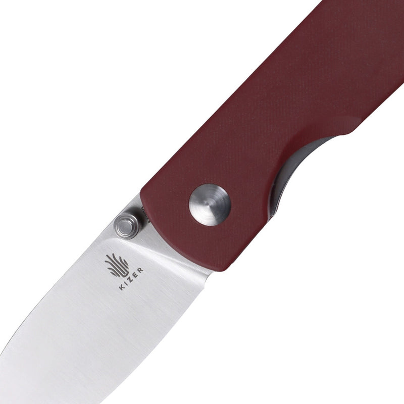 Kizer Cutlery Yorkie Linerlock Folding Knife 2.5" Bohler M390 Steel Blade Red Micarta Handle 3525S1 -Kizer Cutlery - Survivor Hand Precision Knives & Outdoor Gear Store