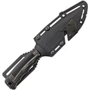 SOG Seal Strike Fixed Knife 4.87" AUS-8 Steel Part Serrated Full Blade Black Nylon/Stainless Handle w/Sheath Integrated Tools 1003CP -SOG - Survivor Hand Precision Knives & Outdoor Gear Store