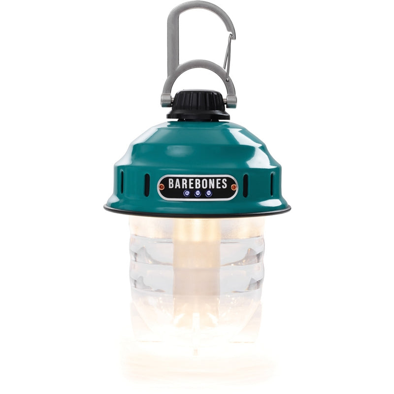 Barebones Living Beacon Hanging Lantern Teal 3.75" x 5" Rechargeable Stamped Steel Construcion RE236 -Barebones Living - Survivor Hand Precision Knives & Outdoor Gear Store