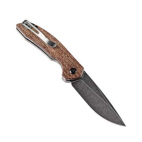 Kansept Knives Mini Accipiter Framelock Folding Knife 2.75" 154CM Steel Blade Brown Micarta Handle 2007A3 -Kansept Knives - Survivor Hand Precision Knives & Outdoor Gear Store