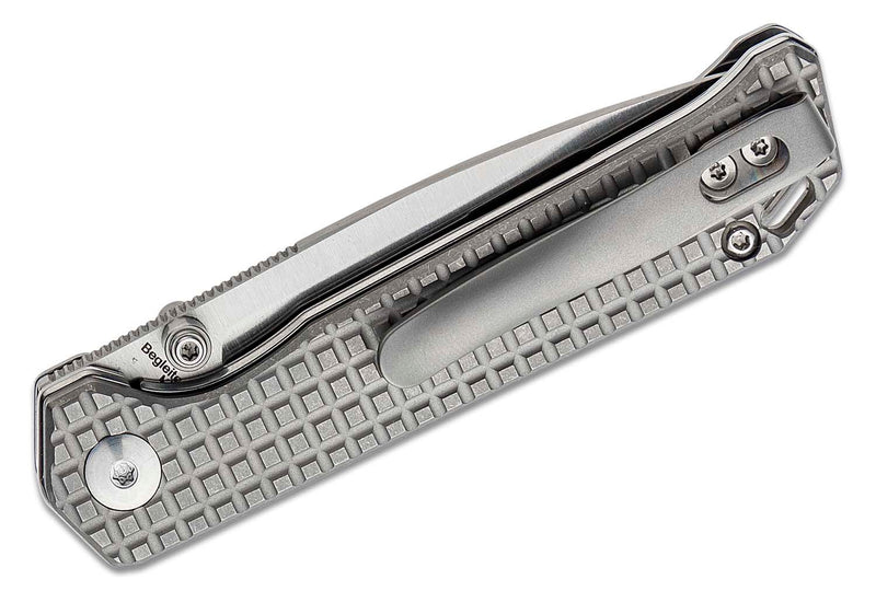 Kizer Cutlery Begleiter Mini Folding Knife 2.91" M390 Steel Drop Point Blade Titanium Handle 3458RA2 -Kizer Cutlery - Survivor Hand Precision Knives & Outdoor Gear Store