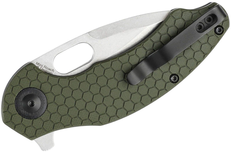 Kizer Cutlery Roach Mini Folding Knife 2.99" 154CM Steel Blade Olive Green G10 Handle 3477C1 -Kizer Cutlery - Survivor Hand Precision Knives & Outdoor Gear Store