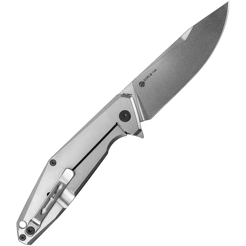 RUIKE D191 Framelock Folding Knife 4" 8Cr13MoV Steel Blade Black G10/Titanium Handle 191B -RUIKE - Survivor Hand Precision Knives & Outdoor Gear Store