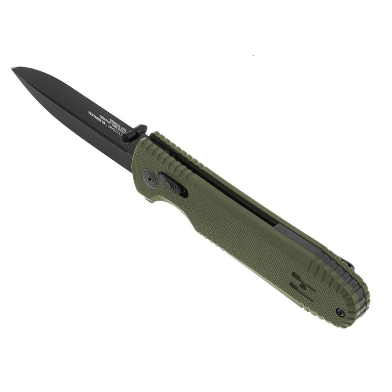 SOG Pentagon XR Lock Folding Knife 3.63" CTS-XHP Stainless Blade OD Green G10 Handle 12610257 -SOG - Survivor Hand Precision Knives & Outdoor Gear Store